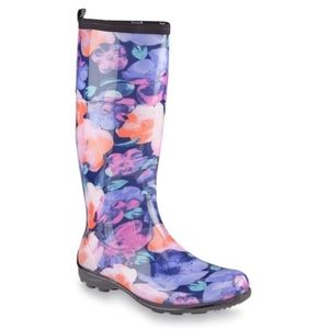 Women's Kamik Floral Rain Boots || Size 10